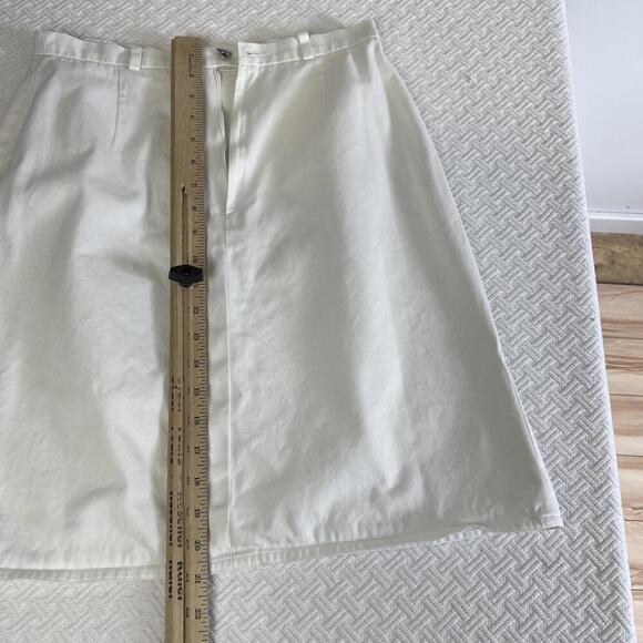 Sonia Rykiel Paris Women's Small White A Line Knee Length Skirt Made in France - Picture 9 of 12